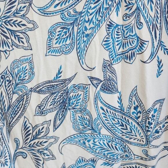 Joie Floral Paisley Print Short Sleeve Dress Plus Size 2XL - Picture 2 of 8